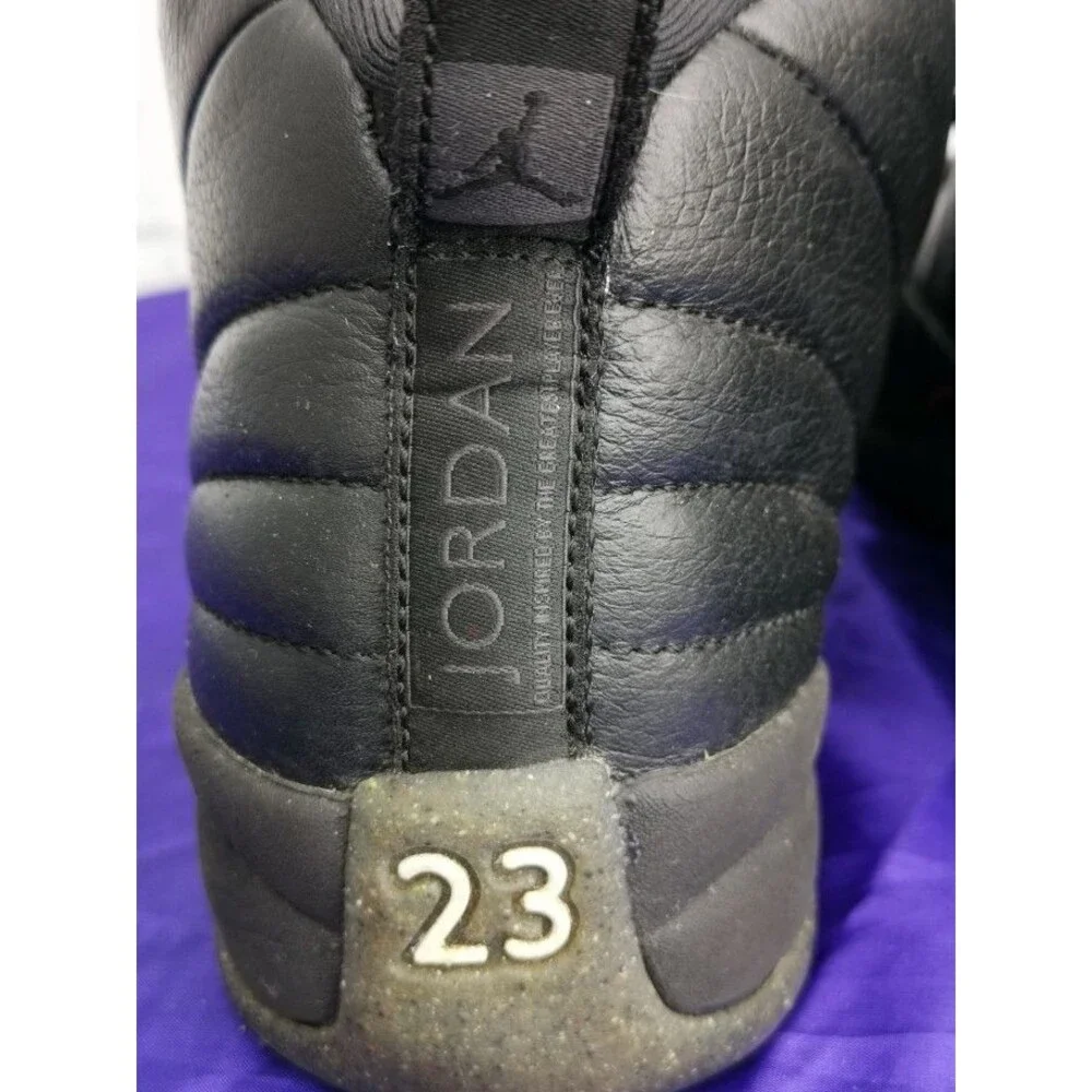 Youth Nike Air Jordan Retro 12 Utility Black Sneakers Size 6.5Y Style DM5204 006